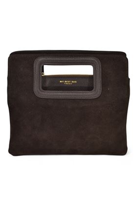 Borsa in camoscio colore cioccolata. MY BEST BAG | 1026-CHOCOLATE